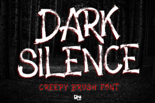 Dark Silence: A Creepy Brush Display Font for Impactful Visual Communication