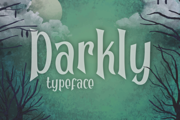 Darkly: A Spooky Display Font for Halloween and Beyond