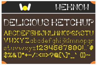 Delicious Ketchup Font for Creative Projects