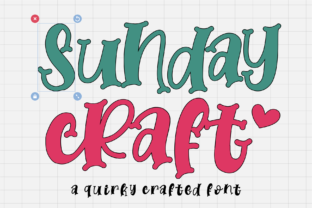 Discover the Charm of Sunday Craft: A Sweet and Friendly Display Font for Creative Projects