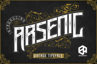 Discover the Timeless Elegance of Arsenic: A Vintage Display Font with Old-School Charm