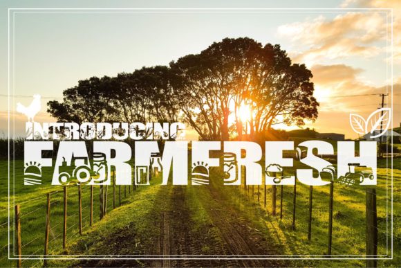 Farm Fresh: A Playful Font for Creative and Authentic Farm-Themed Projects