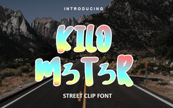 Kilometer Font: A Casual Display Font for Creative Projects