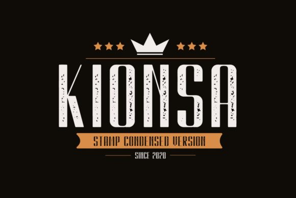 Kionsa Stamp: A Playful Nostalgic Font for Vintage-Inspired Designs