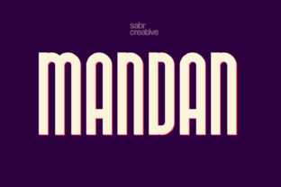 Mandan: A Simple and Casual Display Font with a Clean Feel