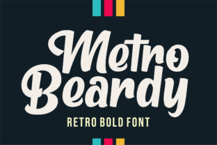 Metro Beardy: A Playful Nostalgic Font for Vintage-Inspired Design