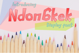 NDongkek: A Bold and Playful Font for Modern Creativity