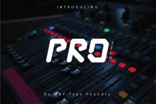 Pro Tech: A Futuristic Display Font for Modern Design Needs