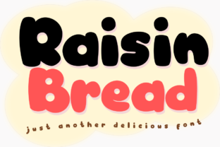 Raisin Bread Font: A Playful Twist on Typography