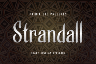 Strandall: A Simple and Casual Display Font with a Clean Feel